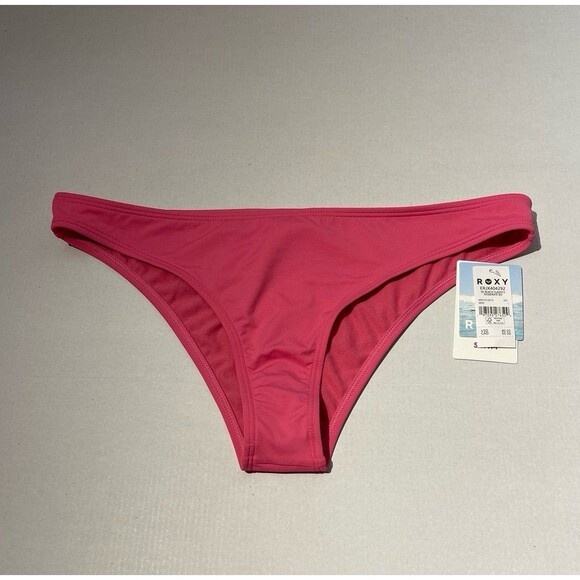 ROXY Beach Classics Moderate Coverage Bikini Bottoms Size L Pink New With Tags - Picture 4 of 7